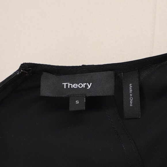 THEORY Cargo Jumpsuit in Twill Sleeveless Belted Lightweight Black Size S - Picture 7 of 8